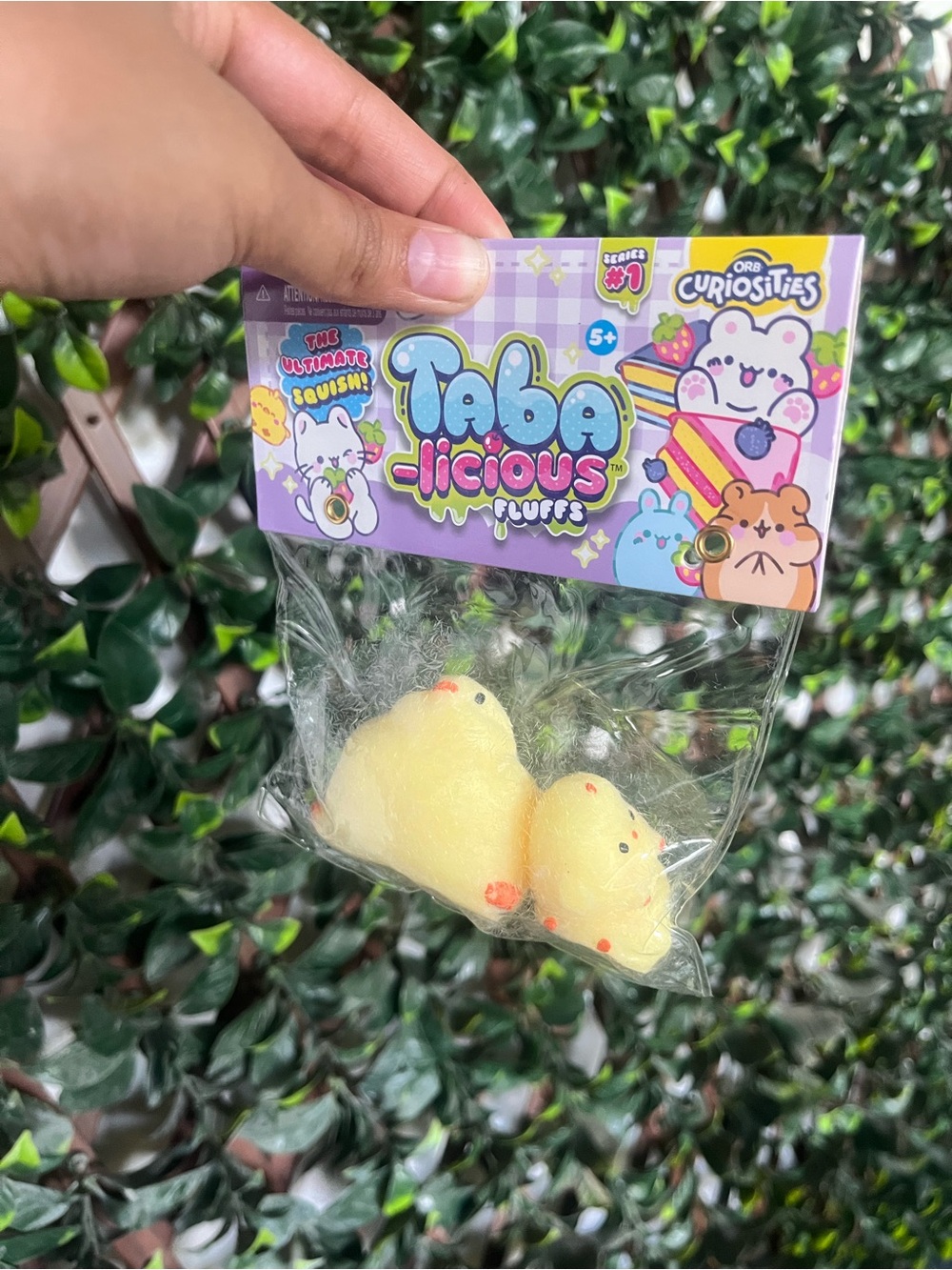 Taba-licious Fluffs Yellow Chick Squishies